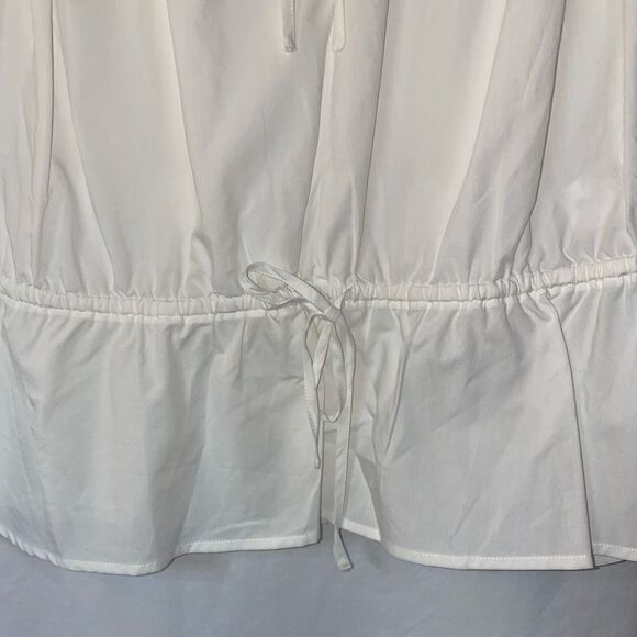 Rails NWT Savi Cotton Blend Peplum Blouse White Size L - Picture 10 of 16